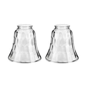 Aspen Pair Of 2 Glass Clear Lamp Shades